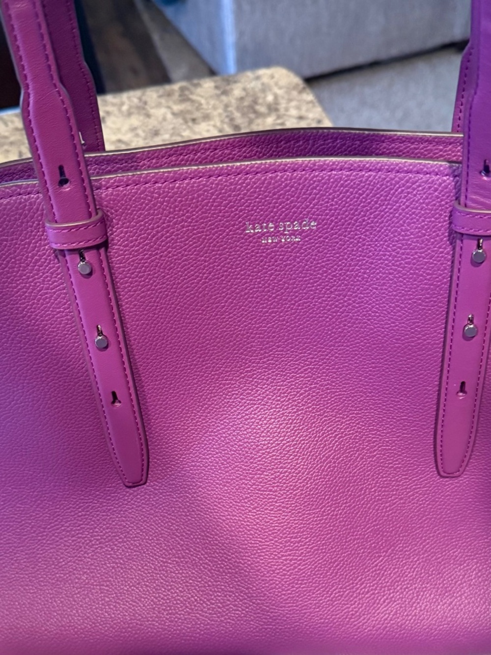 Kate Spade Purple Maise Carryall - Picture 8 of 11